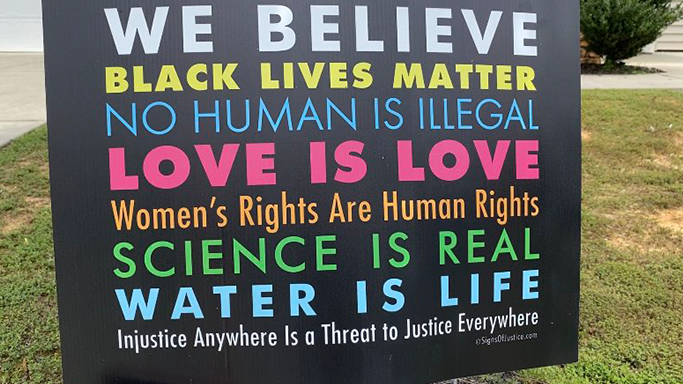 Your Social Justice Yard Sign Contributes to Division, Not Discourse |  Independent Women's Forum