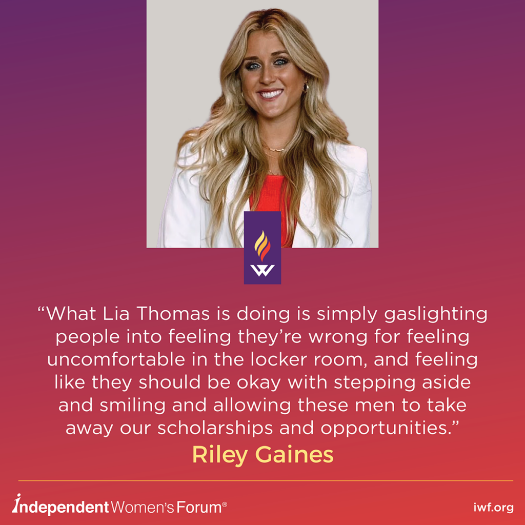 Riley Gaines  Independent Women's Voice